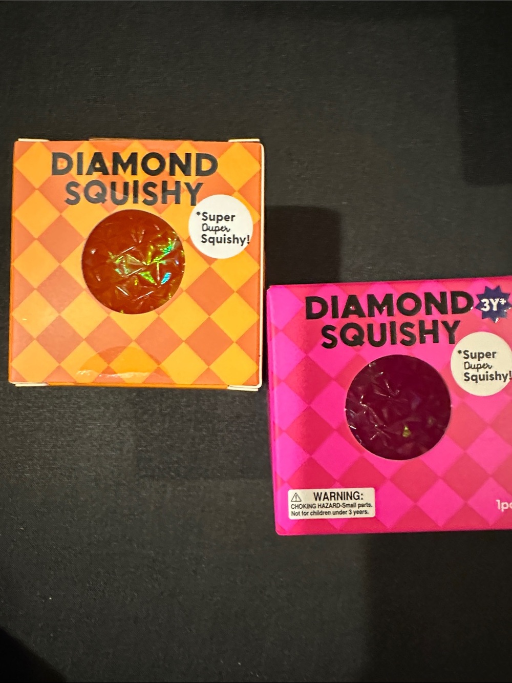 Jadore diamond squishy set of 2 Pink and orange 🔥FAST SHIP